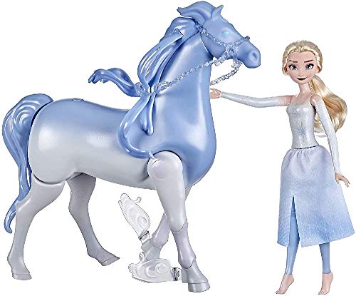 Disney La Reine des Neiges 2 Coffret Elsa et Nokk avec Poupée articulée  Elsa et figurine cheval d'eau Nokk, Jouet Enfant, Dès 3 ans, HLW58